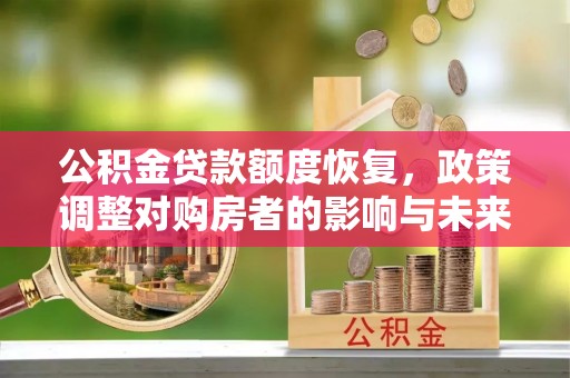 三峡公积金贷款额度恢复，政策调整对购房者的影响与未来展望